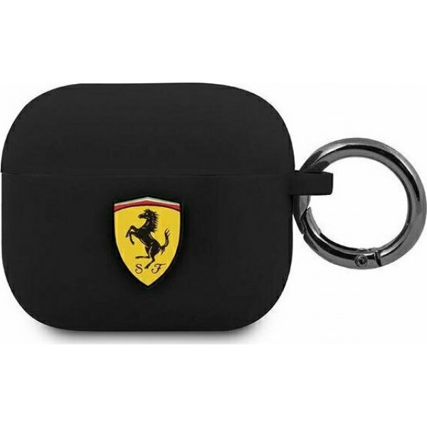 Ferrari Silicone Case Μαύρη (Apple AirPods 3)
